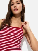 Short Striped Strappy Top